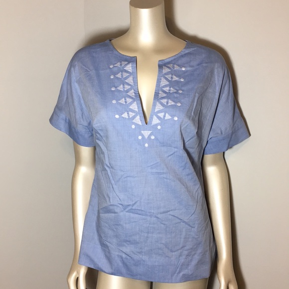 BCBGeneration Tops - BCBGENERATION light blue short sleeve blouse